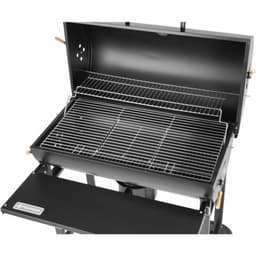 Houtskoolbarbecue met Deksel en Wielen Fieldmann FZG 1007 Zwart — thumbnail 3