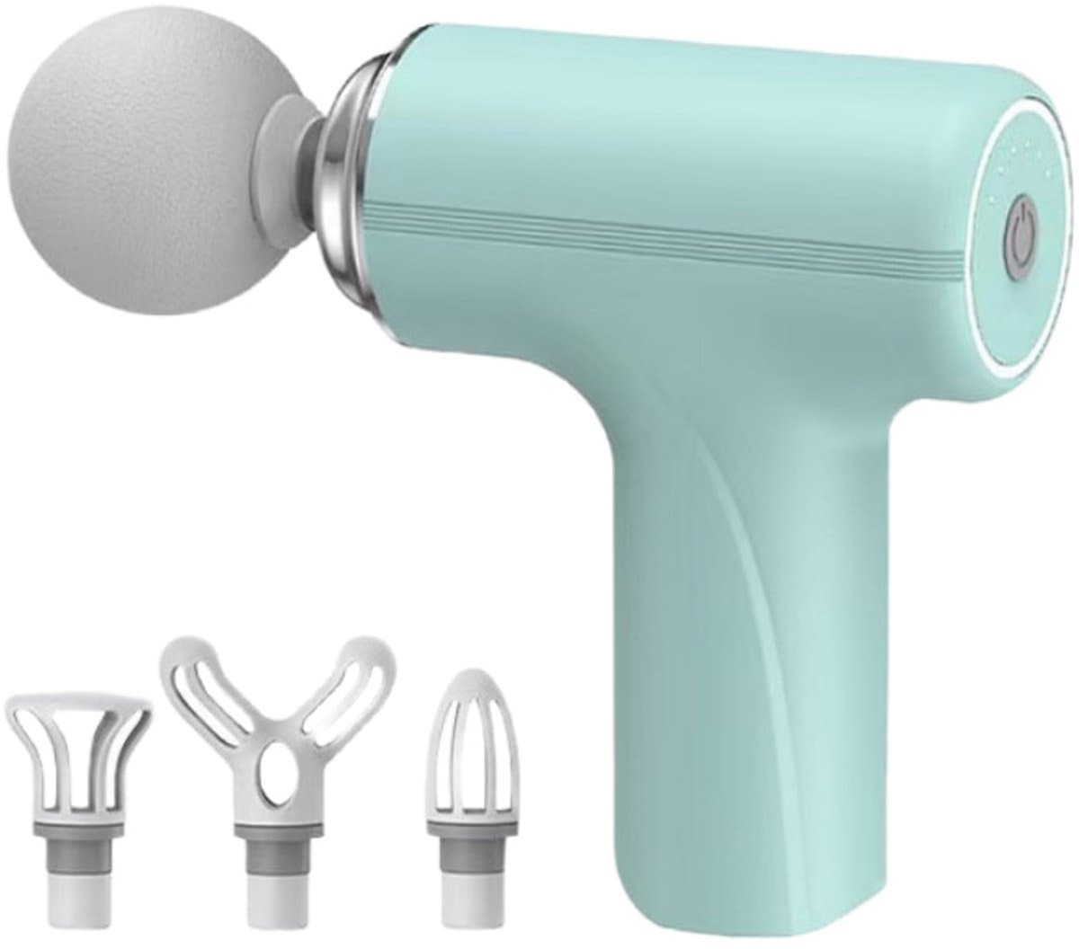 Mini Deep Tissue Massage Gun, Elektrische Spiermassager voor de Rug, Kleine Draagbare Reismassager, Massager voor Nekpijnverlichting, Groen — afbeelding 1