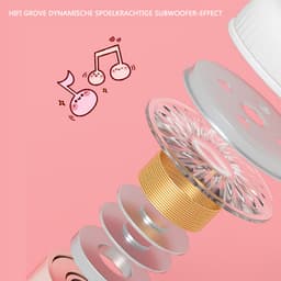KINSI LED Kattenoren Koptelefoon - Draadloze Bluetooth Headset met Verlichte Oren - Voor Meisjes & Gaming,Wit-roze — thumbnail 2