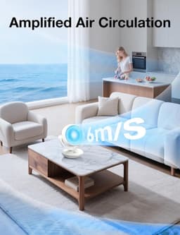 RFWR® Tafelventilator met 3 snelheden en stille werking – ideaal voor slaapkamer en thuiskantoor — thumbnail 5