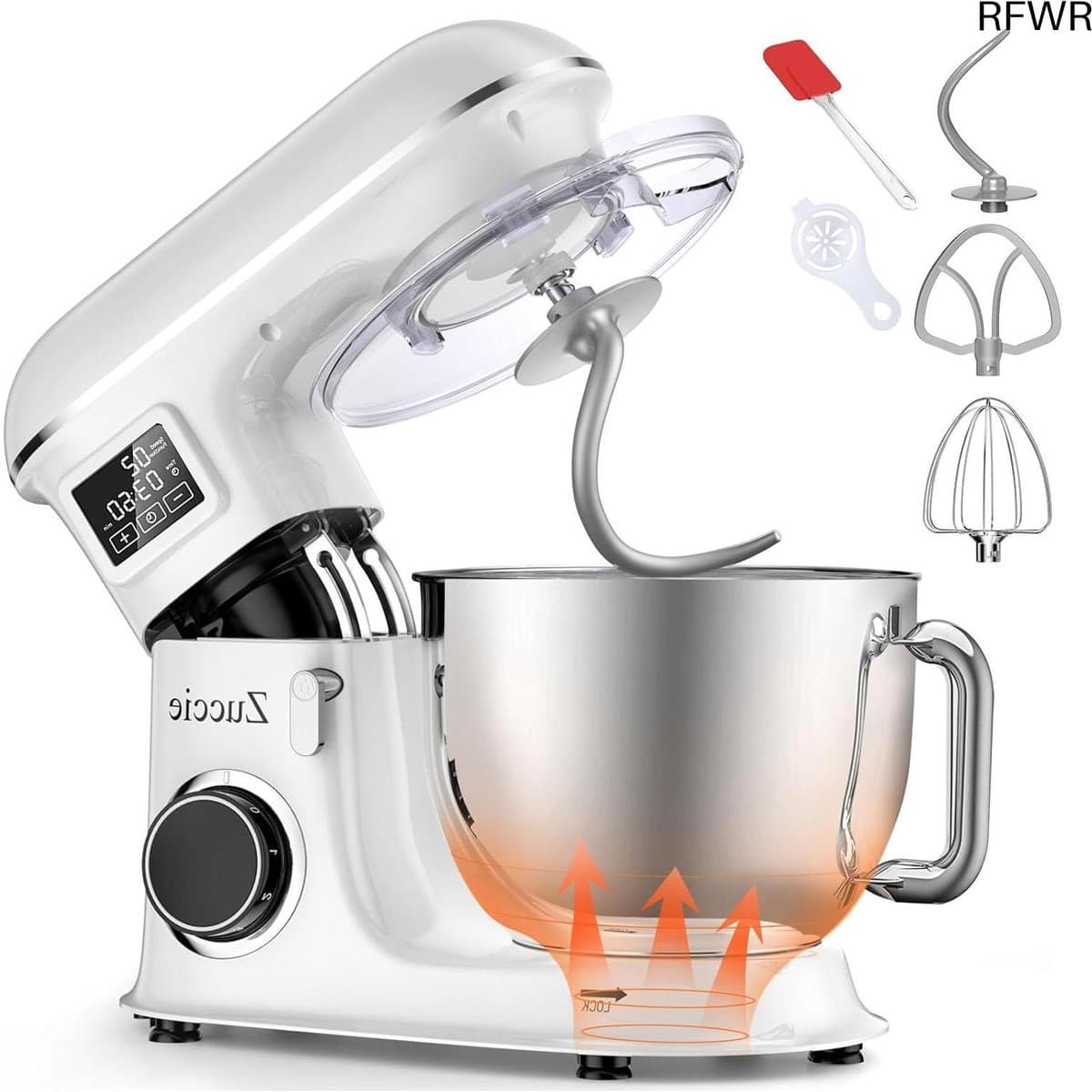 RFWR® Krachtige 1500W Planetaria Keukenmachine met 8L Kom en 6 Snelheden — afbeelding 1
