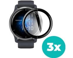 Bescherming geschikt voor Garmin Venu 2 screenprotector - 3 stuks - Geschikt voor Garmin Venu 2 - Bescherming smartwatch scherm - Beschermer Garmin Venu 2 screen protector beschermplaatje - 3 stuks