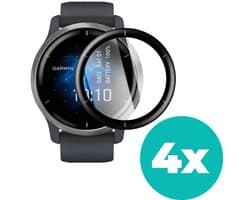 Bescherming geschikt voor Garmin Venu 2 screenprotector - 4 stuks - Geschikt voor Garmin Venu 2 - Bescherming smartwatch scherm - Beschermer Garmin Venu 2 screen protector beschermplaatje - 4 stuks