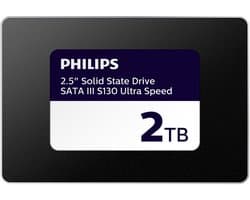 Philips Interne SSD 2.5 inch SATA III – 2TB – tot 550 MB/s – S130 Ultra Speed – SSD voor Laptop en Desktop