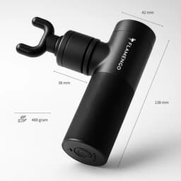 Flamengo Mini Massage Gun | Staal Design | Ultralicht, Stil en Draadloos | Krachtige Spiermassage + Warmte & Koude Therapie - massage apparaat pistool INCL set — thumbnail 5