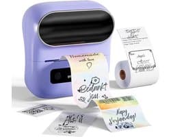 Thuys – Thermische Printer – Tattoo Printer – Thermal Printer – 15 x 13 x 8cm – Paars