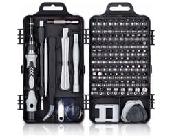 115 in 1 Precisie Schroevendraaier Kit Gereedschap, Draagbare Magnetische Precisie Schroevendraaier Kit Schroevendraaier Reparatie Gereedschap voor Computer/Laptop/iPhone/Bril/Horloge/Smartphone Zwart