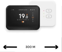 Thermostaat | Wifi | App bediening | Inbouw of opbouw | Hold Temp functie | Holiday modus | Alexa integratie | Zwart — thumbnail 1
