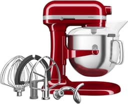 KitchenAid keukenmachine - Artisan - In hoogte verstelbare kom - 375 W - 11 snelheden - 3 RVS accessoires - 6,6L - Keizerrood — thumbnail 3