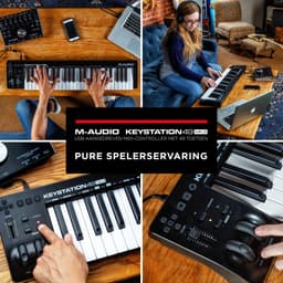 M-Audio Keystation 49 MKIII - 49-toetsen USB MIDI-Keyboard Controller met Pitch- / Modulatiewielen, Plug & Play (Mac/PC) Connectiviteit, Gratis Online / App-lessen en Softwareproductiesuite Inbegrepen — thumbnail 5
