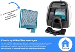 Kleanburg® - Geschikt voor Miele Boost CX1 - Filter set van 3 stuks – Vervangt SF-HY 60 & CX-FSF — thumbnail 6