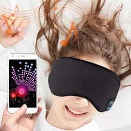 Slaapmasker met koptelefoon Bluetooth 5.0 Zwart — thumbnail 4