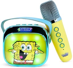 Sponge Bob - karaoke set voor kinderen - draadloze microfoon en speaker - met lichteffecten - stemvervorming — thumbnail 4