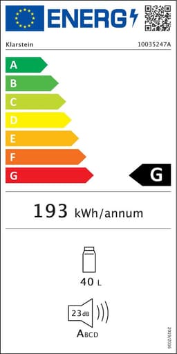 Klarstein Minibar Happy Hour Minikoelkast Drankkoelkast - 40L 5-15°C 23 dB - voor Hotelkamer voor Partykelder - LED-Binnenverlichting - Mini Fridge Kleine Koelkast Hotelkoelkast Drankkoeler Compact Koelkast — thumbnail 4