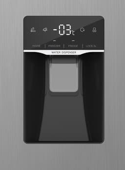 Exquisit SBS146-WS-040ES - Amerikaanse koelkast - Waterdispenser - Display - 5 Jaar Garantie - No Frost - 439 liter - Zilver — thumbnail 7
