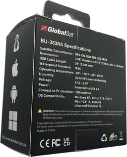 GlobalSat BU353S4, GPS-ontvanger met USB-aansluiting en magnetische bevestiging, waterbestendig — thumbnail 3