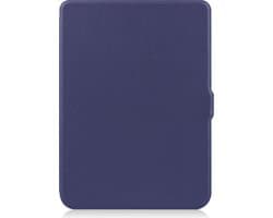 Hoesje Geschikt voor Kobo Nia Hoes Book Case - eReader Hoes Geschikt voor Kobo Nia Hoesje Book Cover - Donkerblauw