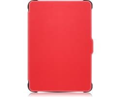 Hoesje Geschikt voor Kobo Clara HD Hoes Book Case - eReader Hoes Geschikt voor Kobo Clara HD Hoesje Book Cover - Rood