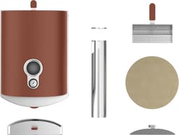 Pizza oven Piana Ziipa - Pellets / Houtskool - Coriedieten pizzasteen - kleur Terracotta — thumbnail 5