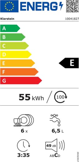 Klarstein Vaatwasser mini- voor 6 couverts, stille UV-vaatwasser, compact met 7 wasprogramma's, kleine tafelvaatwasser voor thuis, kantoor, camping, mini-vaatwasser met wateraansluiting - Vaatwasmachine - 6 Maatgedekken 50 cm 1380W - voor Keuken — thumbnail 3