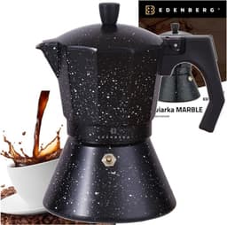 Edënbërg Stonetec Line - Percolator - Koffiemaker 9 kops - Espresso Maker 450 ML - Marmer Coating — thumbnail 1