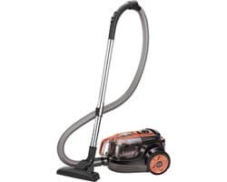 MPM - Stofzuiger zonder Zak - Zonder Stofzuigerzakken - 750W - 5-traps Filtersysteem - Oranje / Zwart