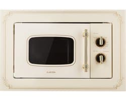 Victoria 20 ingebouwde magnetron, 20 l, 800 W, grill: 1000 W, ivoorkleurig