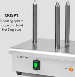 Klarstein Worstfabriek Pro 600 - Hotdog maker - 600W - 5 Liter - 30-100°C - glas - Roestvrij staal - Zilver,1L 7 kg - RVS - LED Thermostaat - Worstmachine - Worstapparaat - Sausage Maker - voor Snackbar — thumbnail 4