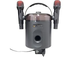 MG Dynamische luidspreker met karaoke SK46 2023 - Draagbare Speaker met LED verlichting en Extra Bass - 15 Watt / 2402hZ - Draadloze Bluetooth Luidspreker - Soundbeat Box