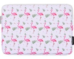 Laptophoes 14 Inch GV - Laptop Sleeve - Flamingo Wit