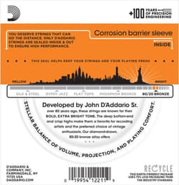 D'Addario EJ10 Snaren voor Akoestische Gitaar (10-47) Extra Light — thumbnail 3
