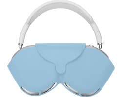 kwmobile cover voor over-ear koptelefoon - geschikt voor Apple AirPods Max - Van flexibel silicone - In lichtblauw