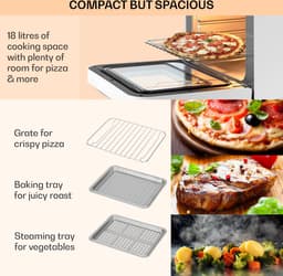 Klarstein 18 L Heteluchtfriteuse, Airfryer met Stoom- en Droogfunctie, Snelle XXL Heteluchtfriteuse, Timer, 10 Programma’s, Airfryer voor Heteluchtfrituren, 2450 W Heteluchtfriteuse zonder Vet — thumbnail 7