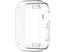 Watch case screenprotector - hoesje - geschikt voor Apple Watch Series 7/8/9 - 45 mm - transparant
