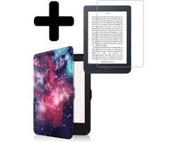 Hoes Geschikt voor Kobo Nia - E-reader Bescherm Hoesje Case Sleep Cover Met Screenprotector - Hoes Geschikt voor Kobo Nia Hoesje - Galaxy