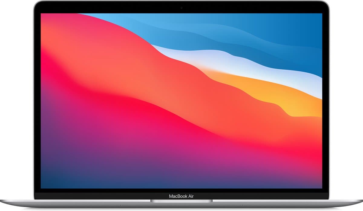 13.3" Retina, IPS, 2560x1600, Apple M1(8‑core CPU, 8‑core GPU, 16‑core Neural Engine), 512GB SSD, 8GB, 2xThunderbolt/USB 4, 802.11ax Wi-Fi 6, Bluetooth 5.0, macOS — afbeelding 1
