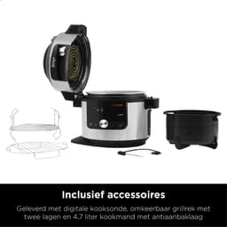 Ninja Foodi OL750EU Multicooker - 14 Kookfuncties - 7,5 Liter - Inclusief Airfryer, Broodbakmachine, Stomen, Grillen — thumbnail 8