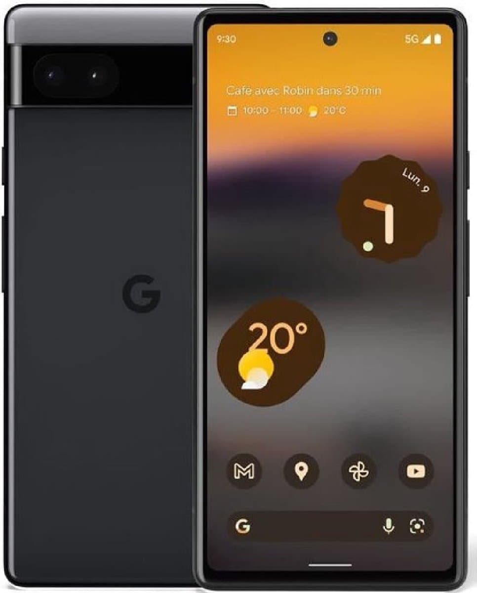 Google Pixel 6A 5G - 128GB - 6GB RAM - Zwart — afbeelding 1