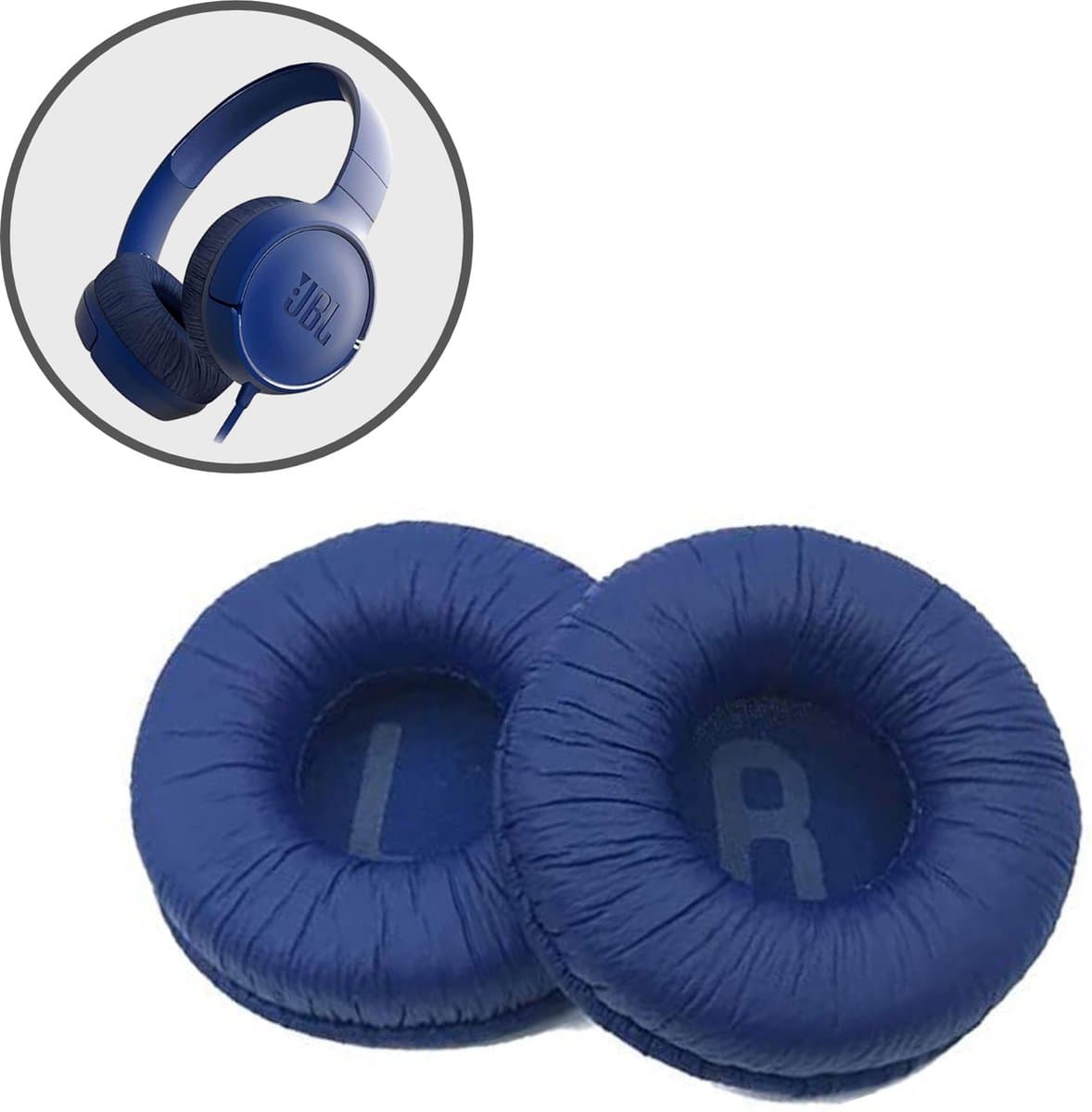 Oorkussens geschikt voor JBL Tune 600 - 500BT - T450 - Blauw — afbeelding 1