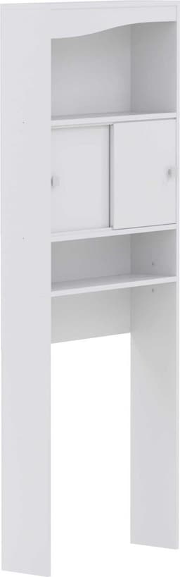 Kast voor wasmachine, droger of toilet Willa - wit - Symbiosis - wasmachinekast_enkel - Wit - Melamine; Spaanplaat — thumbnail 4