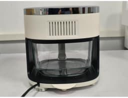 Digitale airfryer - Hete luchtoven - Frituren met hete lucht - Glazen mand 360 graden - 4.2 liter - Wit — thumbnail 3