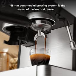 Espressomachine Automatisch 20 Bar - Conische Bonenmolen 30 Niveaus - Melkopschuimer Auto - Stoom 360° - 2,3 L Reservoir - Koffie Amerikaans Cold Brew - RVS Zwart — thumbnail 4