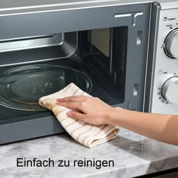 Zerova Compacte Magnetron - Vrijstaande Magnetron - Draaiknopbediening - 30 Minuten Timer - met Draaiplateau - 700Watt - Grijs — thumbnail 2