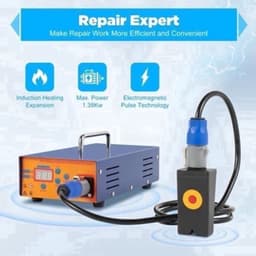 Deukhersteller Auto – Deukverwijderaar – Inductieverwarmer – Reparatietool – Lakschadevrij – 1,38 kW Vermogen – Digitale Bediening — thumbnail 4