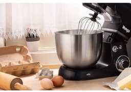 Standmixer 5 Liter Roestvrij Staal 1000W met 4 Accessoires en Receptenboek - Zwart — thumbnail 2