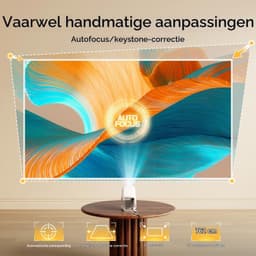 Beamer Draagbaar Native 1080p Wifi 6 - 1920 x 1080 Resolutie - LCD Scherm - Voor Thuisbioscoop - Smart Projector — thumbnail 1