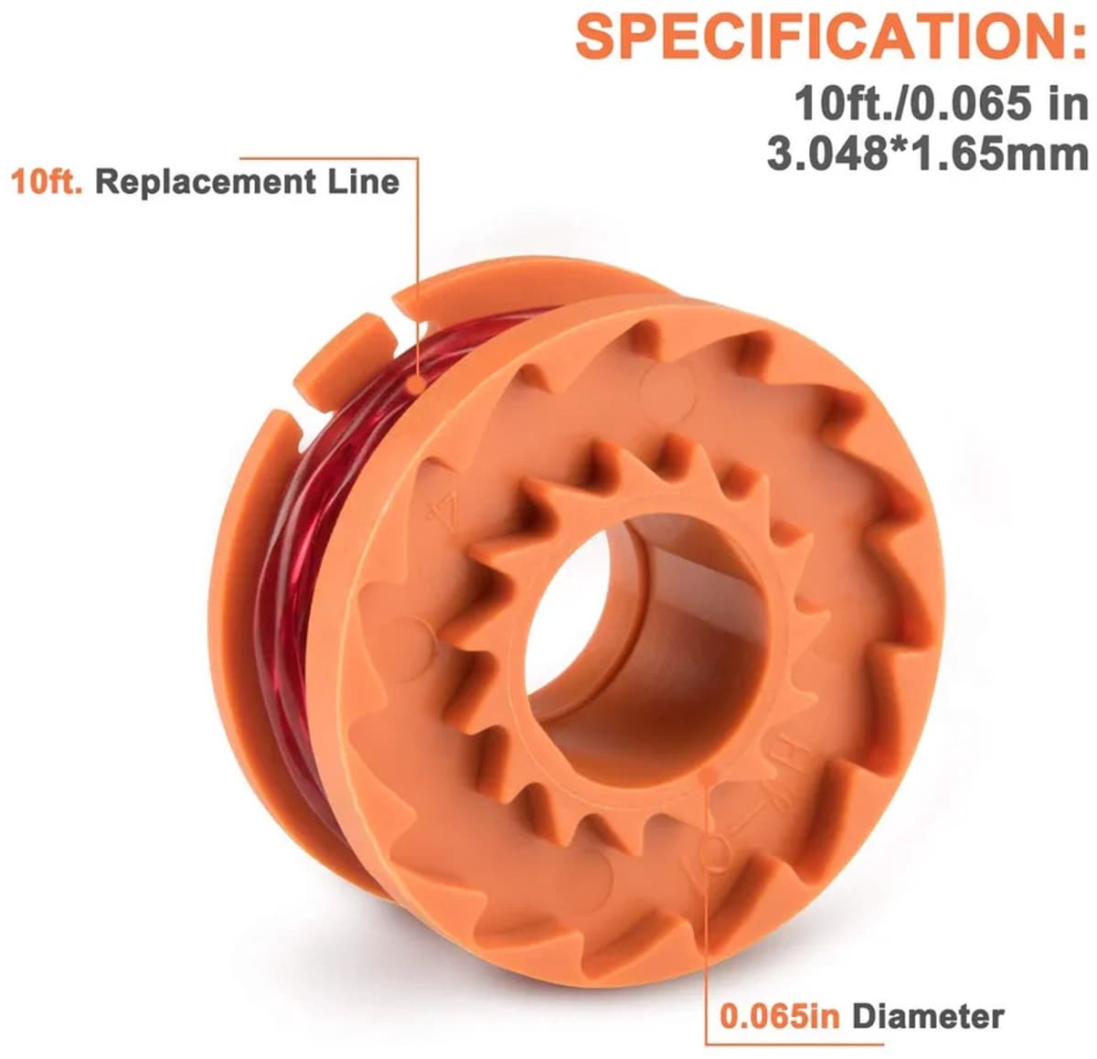 geschikt voor Worx WA0010 WG163, WG155 en WG180 grasmaaiers, automatische kabelaanvoer, werkt op batterijen, kabellengte van 3 geschikt voorer (10 voet). — afbeelding 1
