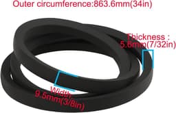 3L Walk-on grasmaaier, V-aandrijfriem, 140-4041, 84x3/8 inch, compatibel met Toro 21462 21464 - ShopVlot — thumbnail 3
