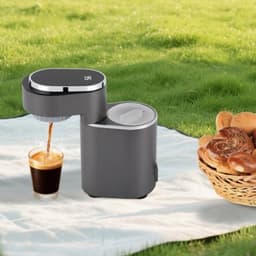 Mini Koffiezetapparaat 600 W - Verstelbare Temperatuur - 1.25 kg - Reizen Espresso Machine - Koffie Latte Maker — thumbnail 1
