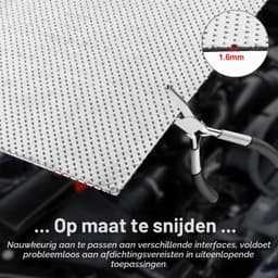 Uitlaatpakkingpapier universele uitlaatpakking 20x20cm afdichtingspakking voor uitlaatpijp 1,6mm dik duurzame meerlaagse metalen plaat voor auto motor scooter grasmaaier (1-delige set) — thumbnail 4